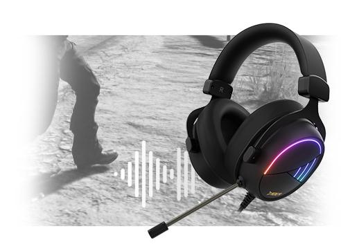 DIADEMA GAMDIAS HEBE M2 NEGRO RGB HEBE M2 - Gamdias