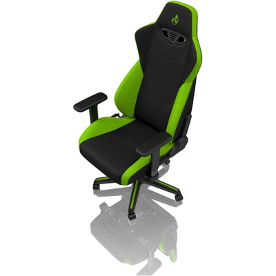 NITRO CONCEPTS S300 GAMING CHAIR - BLACK/GREEN NC-S300-BG - Código: NC-S300-BG | Compra en Guadalajara