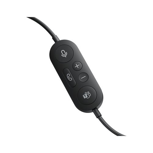 Microsoft Modern USB Headset - Auricular - en oreja - cableado - USB - negro - Certificado para Equipos de Microsoft - Microsoft