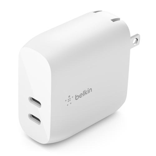 CARGADOR DE PARED BELKIN DUAL PORT USB-C 40W AC/20W WCB006DQWH - Código: WCB006DQWH | Compra en Guadalajara