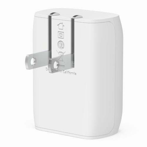Belkin - Adaptador de corriente - tecnología PPS - 20 vatios - 3 A - Fast Charge Suministro de energía 3.1 24 pin USB-C - blanco - Belkin