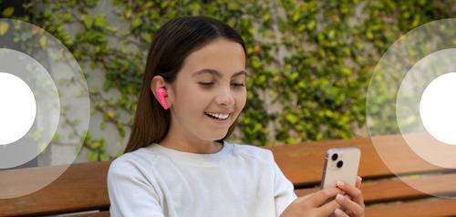 Belkin SoundForm Nano for Kids - Auriculares inalámbricos con micro - en oreja - Bluetooth - rosa - Belkin