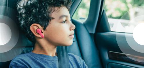 Belkin SoundForm Nano for Kids - Auriculares inalámbricos con micro - en oreja - Bluetooth - rosa - Belkin