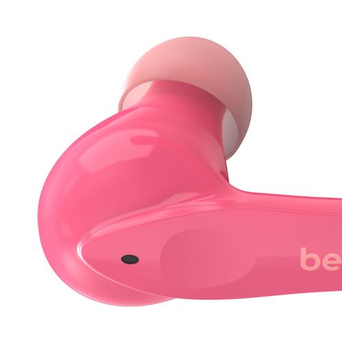 Belkin SoundForm Nano for Kids - Auriculares inalámbricos con micro - en oreja - Bluetooth - rosa - Belkin
