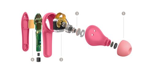 Belkin SoundForm Nano for Kids - Auriculares inalámbricos con micro - en oreja - Bluetooth - rosa - Belkin