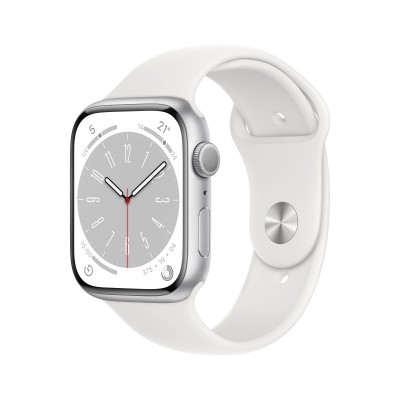 APPLE WATCH SERIES 8 GPS 41MM S  ILVER ALUMINIUM CASE WITH WHITE SPO - Código: MP6K3LZ/A | Compra en Guadalajara