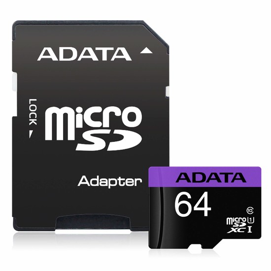 MEMORIA ADATA MICRO SD AUSDX64GUICL10-RA1 64GB CON ADAPTADOR USDX64GCL10 - Código: USDX64GCL10 | Compra en Guadalajara