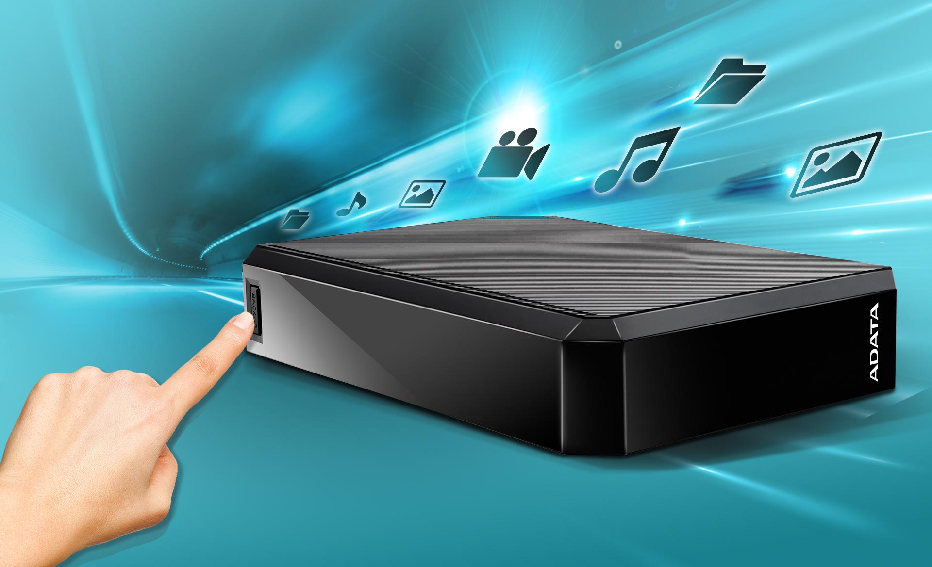 DISCO DURO EXTERNO ADATA HM800  4TB USB 32IN NEGRO AES 256 BITS - Código: AHM800-4TU32G1-CUSB | Compra en Guadalajara