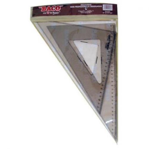 Juego Escuadras Baco SP-3245/60 C/Graduación C/Bisel SP023 - Código: SP023 | Compra en Guadalajara