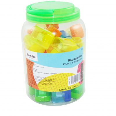 Sacapuntas Barrilito X41 Plástico con Depósito Bote C/40 Pzas X41 - Código: X41 | Compra en Guadalajara