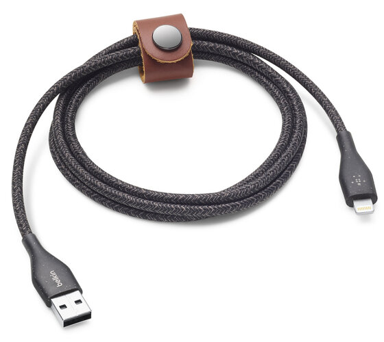 Belkin DuraTek Plus - Cable Lightning - USB macho a Lightning macho - 1.22 m - negro - Código: F8J236ds04-BLK | Compra en Guadalajara