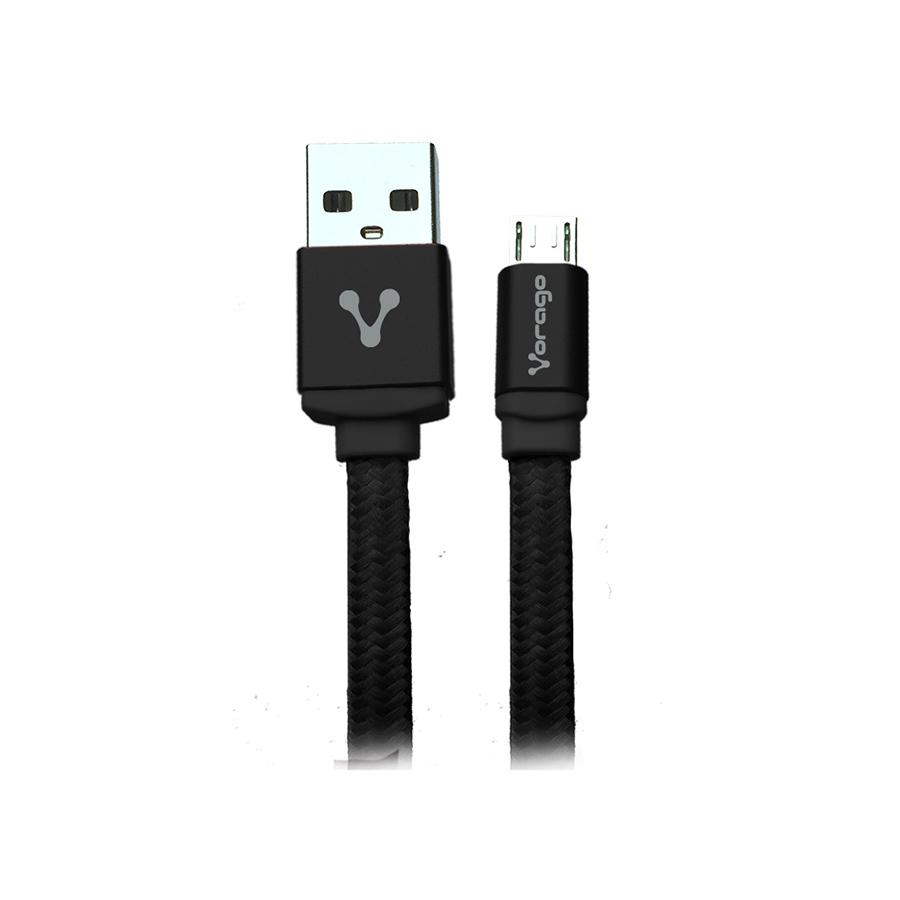 CABLE VORAGO USB 2.0 A MICRO USB 1 METROS NEGRO CAB-113-BK CAB-113 - Código: CAB-113 | Compra en Guadalajara