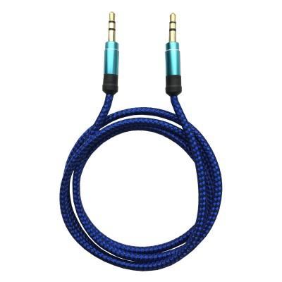 CABLE STEREO M-M 100 MT NYLON  BROBOTIX AZUL - Código: 180389-1 | Compra en Guadalajara