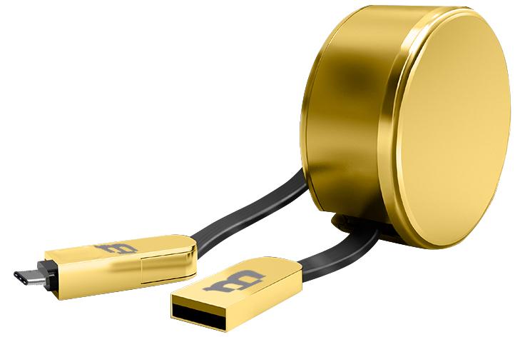 CABLE BLACKPCS CA-RETRACTIL V8/C ORO 1M PLASTICO 2.1A CA CAGMCPR-3 - Código: CAGMCPR-3 | Compra en Guadalajara