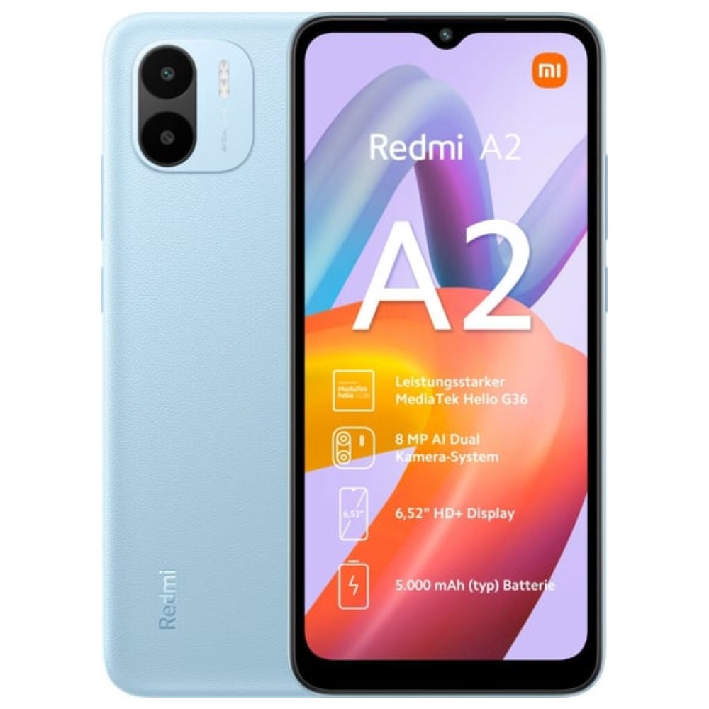 Xiaomi Redmi A2 - Smartphone - Android - 32 GB - Light blue - Touch - US - 2GB - Código: 46871 | Compra en Guadalajara