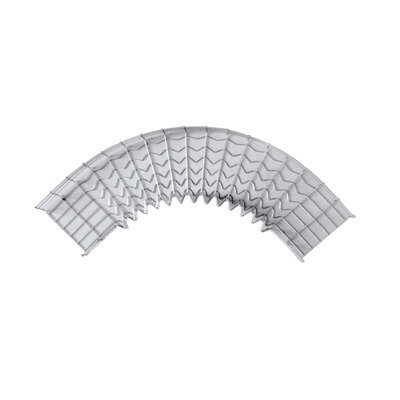 Curva pre-fabricada de 90 grados 66/200 mm de ancho terminación pintura epóxica CH-C90-66/200EP - Código: CH-C90-66/200EP | Compra en Guadalajara