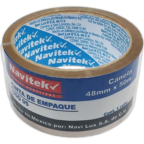 CINTA PARA EMPAQUE MOD 240 ADHES ACRILICO / COLOR CORE AZUL Navitek 95 Uso Comercial CANELA y NATURAL 48X150 mm 82404815001 PZAS/ CAJA 36 Piezas por caja - Código: 8240-48150-01 | Compra en Guadalajara
