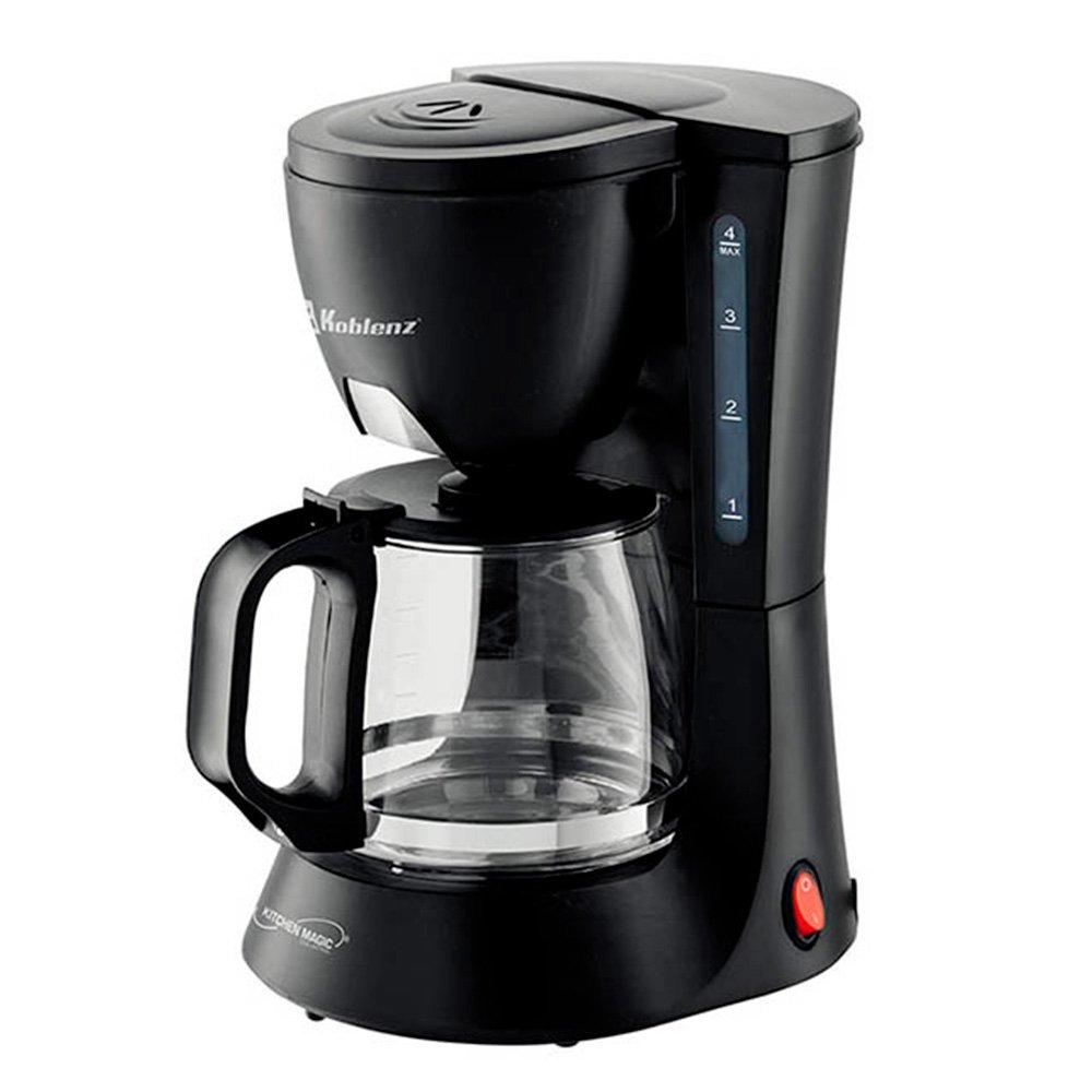 CAFETERA KOBLENZ 4 TAZAS NEGRA CKM204 N - Código: CKM-204 N | Compra en Guadalajara