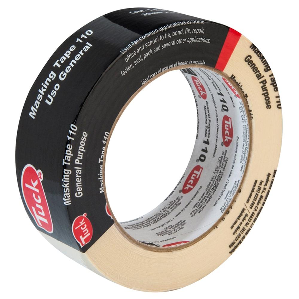 MASKING TAPE MOD 110 Cinta Adhesiva USO GENERAL ECONOMICO EMPAQUE NEGRO 36X50 mm 81103605000 PZAS/ CAJA 48 Piezas por caja - Código: 8110-36050-00 | Compra en Guadalajara