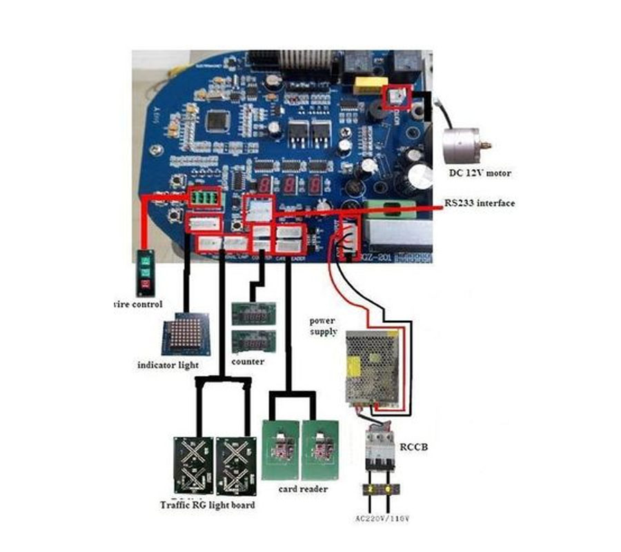 Tablilla de control para torniquetes AccessPRO serie AP4000HD y AP4000HDE AP-SERVO-PCB - Código: AP-SERVO-PCB | Compra en Guadalajara