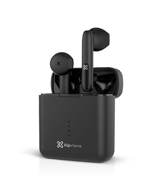 Klip Xtreme TwinTouch KTE-010 - Auriculares internos con micro - en oreja - Bluetooth - inalámbrico - negro - Código: KTE-010BK | Compra en Guadalajara
