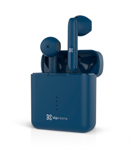 Klip Xtreme TwinTouch KTE-010 - Auriculares internos con micro - en oreja - Bluetooth - inalámbrico - azul - Código: KTE-010BL | Compra en Guadalajara
