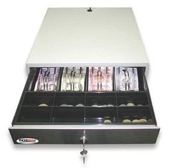 POSline CD020 Cash Drawer Beige 4B/8C p/Epson Stainless Steel - Código: 2003052 | Compra en Guadalajara
