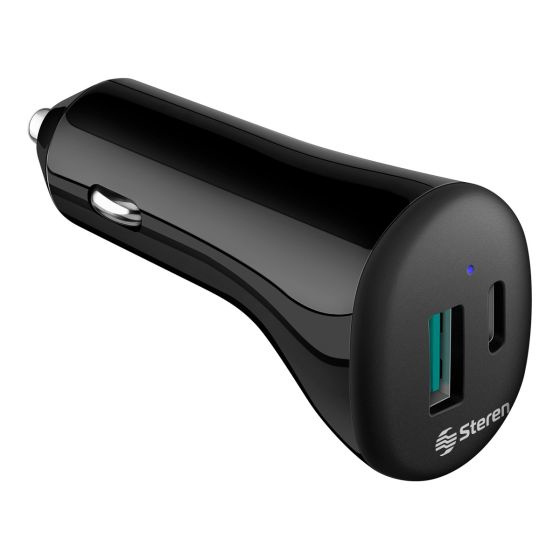 CARGADOR STEREN USB A Y USB C CON PD Y QC ELI-875 - Código: ELI-875 | Compra en Guadalajara