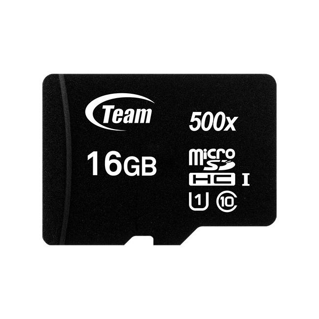 MEMORIA MICRO SD TEAMGROUP HC 16GB CL10 UHS I 80 MBS CON ADAPTADOR NEGRO TUSDH16GCL10U03 - Código: TUSDH16GCL10U03 | Compra en Guadalajara