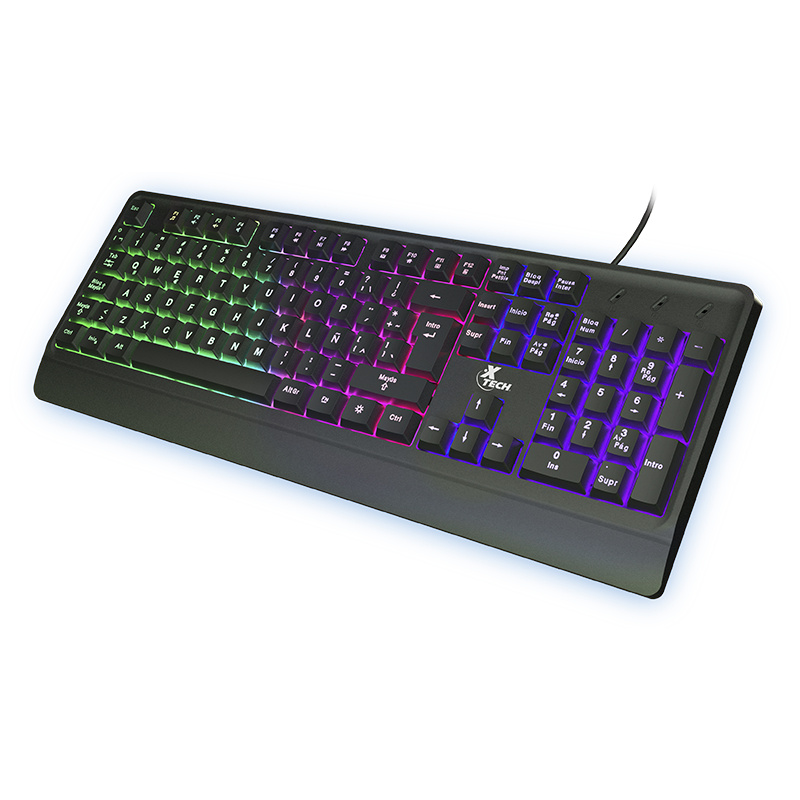 Xtech CHEVALIER XTK-505S - Teclado - retroiluminación - USB - QWERTY - español - Código: XTK-505S | Compra en Guadalajara