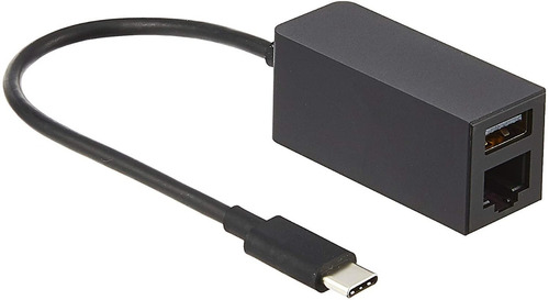 Microsoft Surface UsbC To Ethernet And Usb Adapter  Adaptador Red  Usb  UsbC 31  Gigabit Ethernet X 1  Usb 31 X 1  Negro  Comercial - JWM-00001