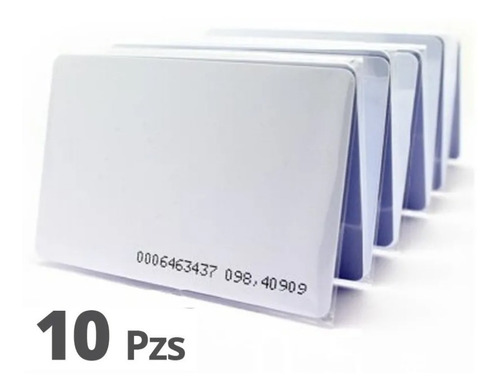Paquete de 10 tarjetas RFID de proximidad para lectora 9320 9321 93210CP - Código: 93210CP | Compra en Guadalajara