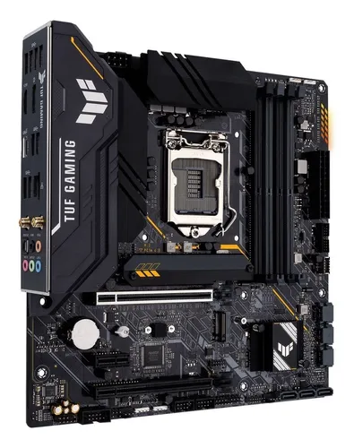 Asus Tuf Gaming B560MPlus Wifi  Placa Base  Micro Atx  Socket Lga1200  B560 Chipset  UsbC Gen1 Usb 32 Gen 1 Usb 32 Gen 2  25 Gigabit Lan WiFi 6 Bluetooth  Tarjeta Grfica Cpu Necesaria  Hd Audio 8Canales - TUFGAMINGB560MPLUSWIFI