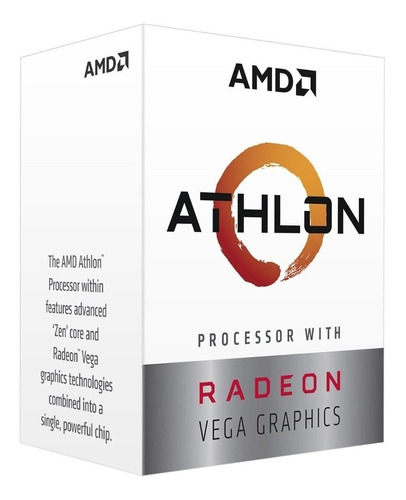 AMD Athlon 3000G - 3.5 GHz - 2 núcleos - 4 hilos - 4 MB caché - Socket AM4 - Caja - Código: YD3000C6FBBOX | Compra en Guadalajara