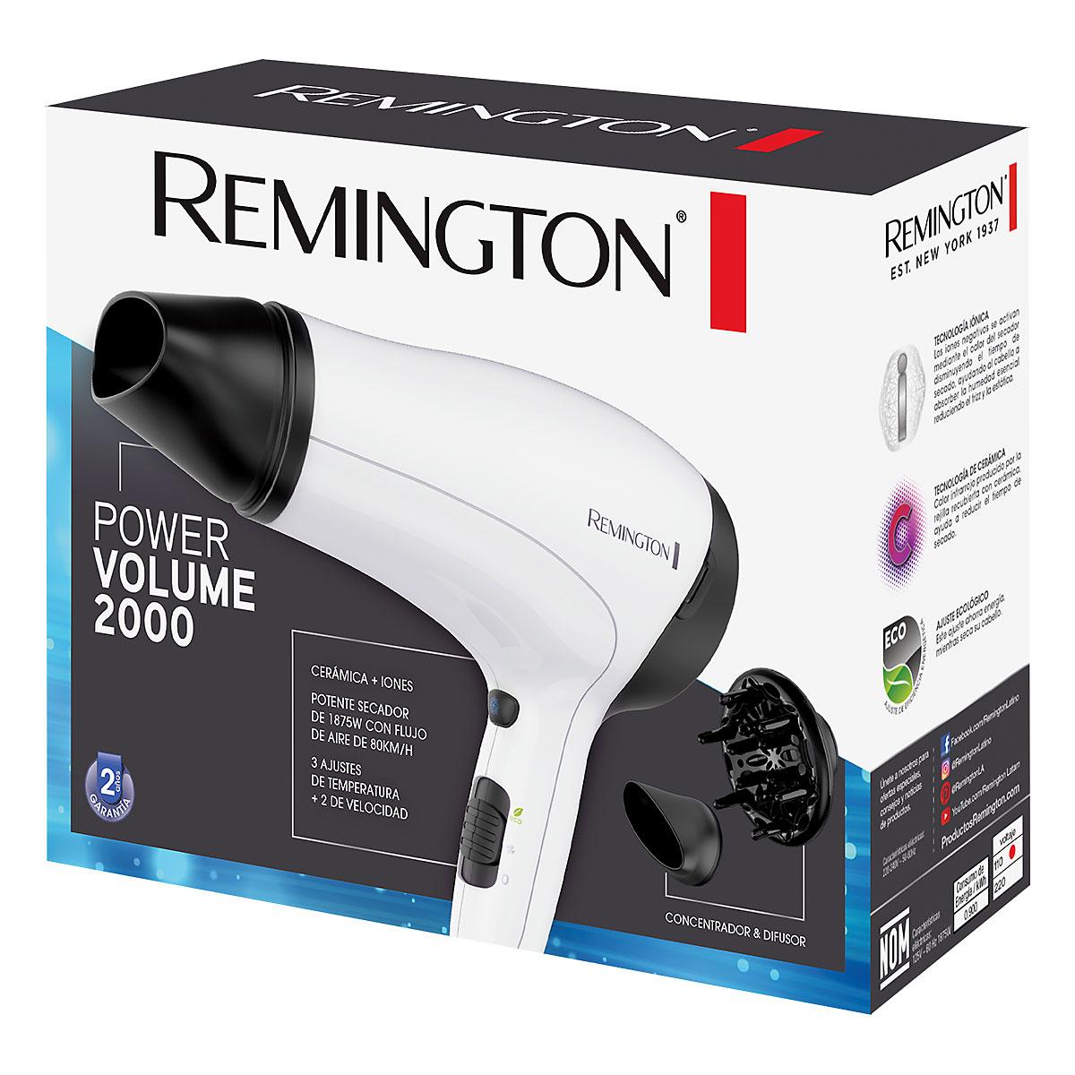 SECADORA DE CABELLO REMINGTON BLANCA D3015 - Código: D3015 | Compra en Guadalajara