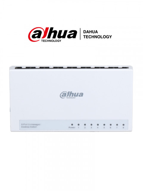 DAHUA DH-PFS3008-8ET-L - SWITCH PARA ESCRITORIO DE 8 PUERTOS FAST ETHERNET/ 10/100/ DISEÑO COMPACTO/ CAPA 2/ SWITCHING 1.6 GBPS/ VELOCIDAD DE REENVIO DE PAQUTES 1.19 MBPS/ DHT1860003 - Código: DHT1860003 | Compra en Guadalajara