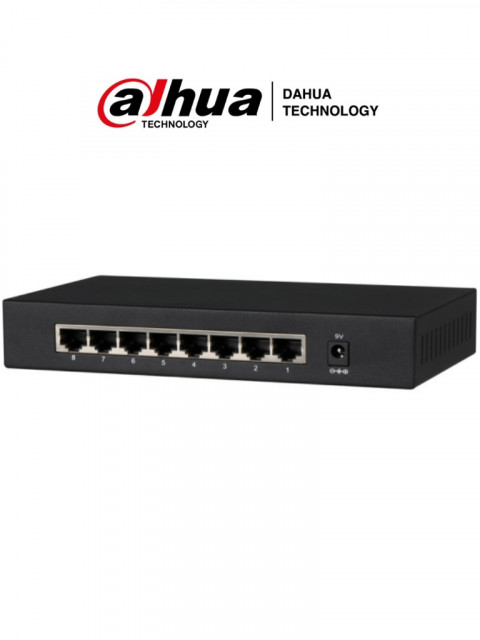 SWITCH DAHUA PFS3008-8GT 8 PUERTOS GIGABIT NO ADMINISTRABLE CAPA 2 10/100/1000 BASE-T 16G TASA DE REENVIO 11.9MBPS DRD6100001 - Código: DRD6100001 | Compra en Guadalajara