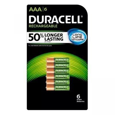 Pila Recargable Aaa 900Mah Blister C6 Pilas, 41333031200 - DURACELL