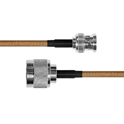Jumper de 60 cm de Cable RG-142/U con Conectores BNC Macho a N Hembra. SBNC-142-NH-60 - Código: SBNC-142-NH-60 | Compra en Guadalajara