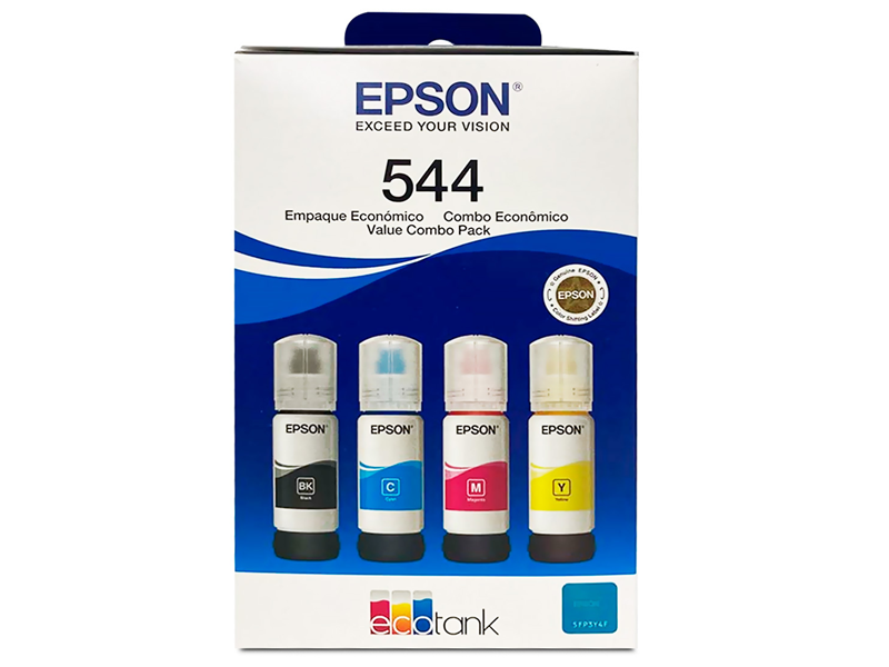 TINTA T544 4 PACK NEGRO/CYAN/MAGENTA/AMARILLO T544520-4P - Código: T544520-4P | Compra en Guadalajara