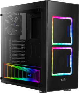 GAB AEROCOOL TOR CRIST TEMP NEGRO RGB ATX 4718009157187 - Código: 4718009157187 | Compra en Guadalajara