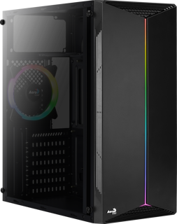 GAB AEROCOOL SPLIT CRIST TEMP NEGRO RGB ATX 4718009157781 - Código: 4718009157781 | Compra en Guadalajara