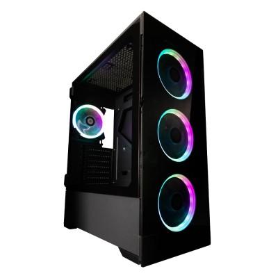 GABINETE GAMER E-ATX 4 VENT RGB  1 USB 30 CRISTAL GSX9000 NEGRO - Código: BR-932271 | Compra en Guadalajara