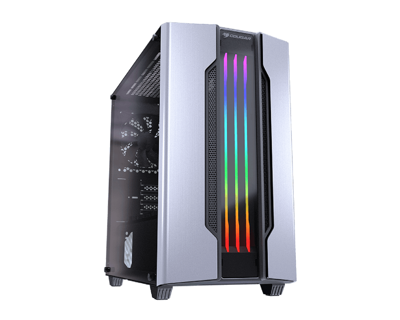 Cougar Gemini M - Torre - micro ATX - panel lateral con ventana cristal templado - sin fuente de alimentación - plata - USB/Audio - Código: 385TMB0.0002 | Compra en Guadalajara