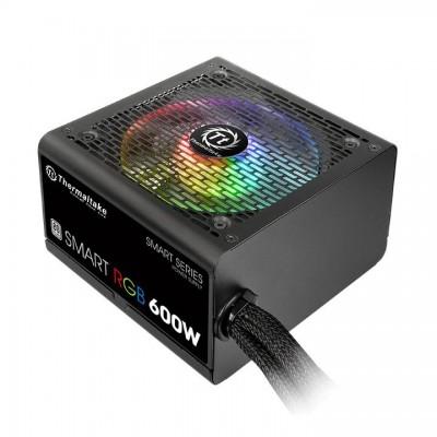 Thermaltake SMART RGB SPR-600AH2NK-1 - Fuente de alimentación interna - ATX12V - 80 PLUS - CA 100-240 V - 600 vatios - PFC activa - Código: PS-SPR-0600NHFAWU-1 | Compra en Guadalajara