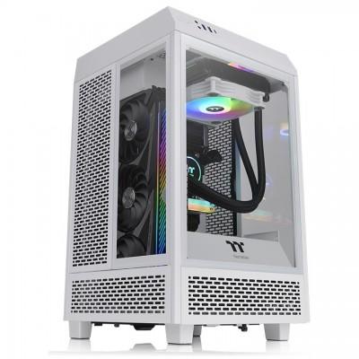 Gabinete THERMALTAKE The Tower 100 Snow Mini Chassis Gabinete Thermaltake Tower 100 Snow  Con Ventana RGB Mini-Tower Mini-ITX USB 3.0 Sin Fuente - Código: CA-1R3-00S6WN-00 | Compra en Guadalajara