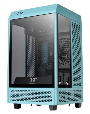 Gabinete THERMALTAKE The Tower 100 Turquoise Mini Chassi Gabinete Thermaltake Tower 100 Turquesa Con Ventana RGB Mini-Tower Mini-ITX USB 3.0 Sin Fuente - Código: CA-1R3-00SBWN-00 | Compra en Guadalajara