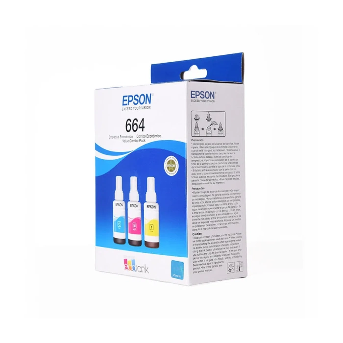 Epson C13T664520-3P cartucho de tinta 3 piezas Original Cian Magenta Amarillo T664520-3P - Código: T664520-3P | Compra en Guadalajara