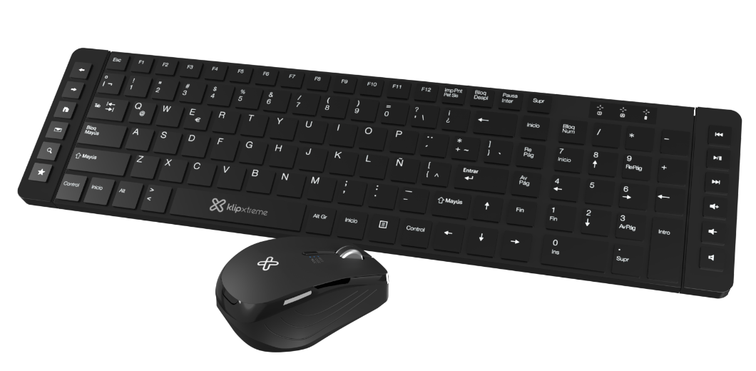 Teclado y Mouse inalambrico premium Klip Xtreme Revolution KCK-270S KCK-270S - Código: KCK-270S | Compra en Guadalajara