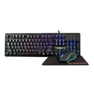 KIT TEC/MOUSE GAMDIAS HERMES P1B RBG MECANICO HERMES P1B - Código: HERMES P1B | Compra en Guadalajara